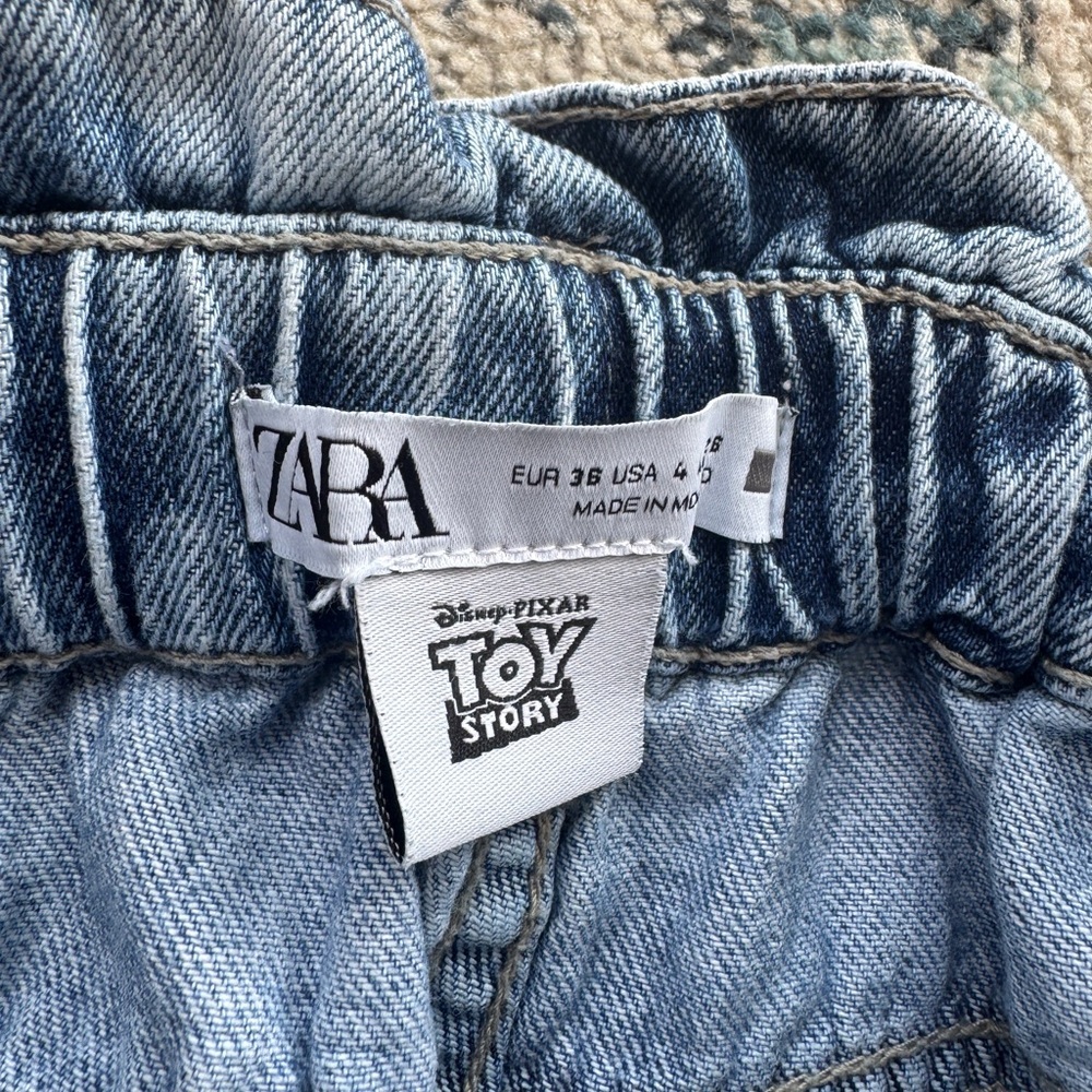 Zara Disney Pixar Toy Story Collection Paper Bag Jeans 
Size 4 - Picture 6 of 7
